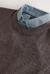 Next 2-in-1 Pullover Hemdeinsatz 