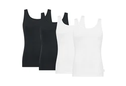 sloggi Unterhemd Herren Tank Top 24/7 SH 02 Vest Weiß/Schwarz/Creme