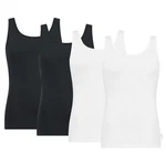 sloggi Unterhemd Herren Tank Top 24/7 SH 02 Vest Weiß/Schwarz/Creme