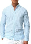 Indicode Langarmhemd INBrayden Hellblau/Blau
