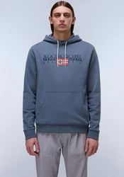 Napapijri B-aylmer Hoodie Mit Rundhalsausschnitt Blau/Grau/Dunkelblau/Hellblau
