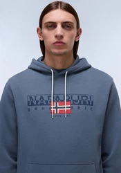 Napapijri B-aylmer Hoodie Mit Rundhalsausschnitt Blau/Grau/Dunkelblau/Hellblau