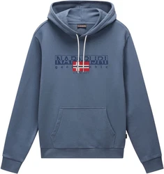 Napapijri B-aylmer Hoodie Mit Rundhalsausschnitt Blau/Grau/Dunkelblau/Hellblau
