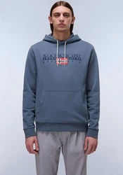 Napapijri B-aylmer Hoodie Mit Rundhalsausschnitt Blau/Grau/Dunkelblau/Hellblau