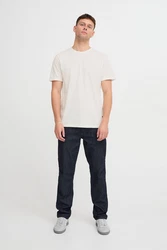 Blend T-Shirt BLEND BHTee Weiß/Khaki/Grau/Creme/Beige