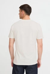 Blend T-Shirt BLEND BHTee Weiß/Khaki/Grau/Creme/Beige