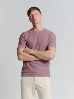 NO EXCESS T-Shirt Lila/Dunkelrot/Rosa