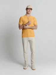 NO EXCESS T-Shirt Braun/Gelb/Orange