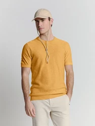 NO EXCESS T-Shirt Braun/Gelb/Orange