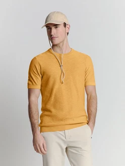 NO EXCESS T-Shirt Braun/Gelb/Orange