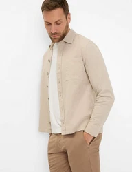 Brax Leinenhemd Style KAY Khaki/Beige
