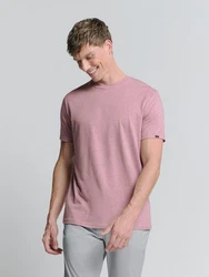 NO EXCESS T-Shirt mit Rundhalsausschnitt Rosa/Lila