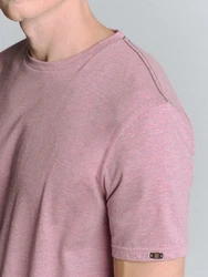 NO EXCESS T-Shirt mit Rundhalsausschnitt Rosa/Lila