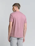 NO EXCESS T-Shirt mit Rundhalsausschnitt Rosa/Lila