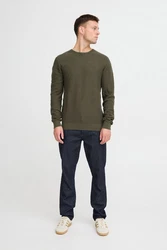 Blend Strickpullover BLEND BHPullover Dunkelgrün/Khaki