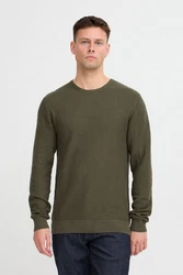 Blend Strickpullover BLEND BHPullover Dunkelgrün/Khaki