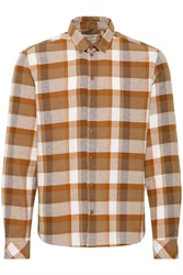 Blend Langarmhemd BHShirt Braun/Orange/Beige
