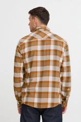 Blend Langarmhemd BHShirt Braun/Orange/Beige