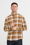 Blend Langarmhemd BHShirt Braun/Orange/Beige
