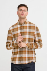 Blend Langarmhemd BHShirt Braun/Orange/Beige