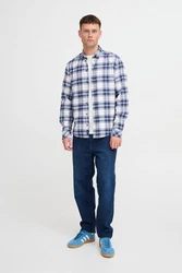 Blend Langarmhemd BHShirt Hellblau/Blau/Dunkelblau