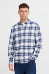 Blend Langarmhemd BHShirt Hellblau/Blau/Dunkelblau