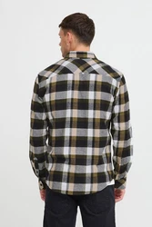 Blend Langarmhemd BHShirt Hellblau/Dunkelgrün/Braun/Rot