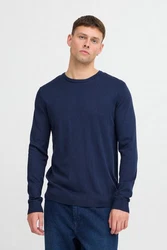 Blend Strickpullover BHPullover Dunkelblau/Blau