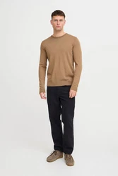 Blend Strickpullover BHPullover Khaki/Braun/Beige