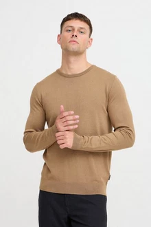 Blend Strickpullover BHPullover Khaki/Braun/Beige Blend Strickpullover BHPullover Khaki/Braun/Beige