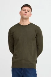 Blend Strickpullover BHPullover Dunkelgrün/Khaki