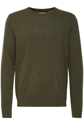 Blend Strickpullover BHPullover Dunkelgrün/Khaki