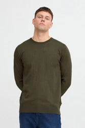 Blend Strickpullover BHPullover Dunkelgrün/Khaki