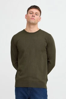 Blend Strickpullover BHPullover Dunkelgrün/Khaki Blend Strickpullover BHPullover Dunkelgrün/Khaki