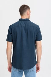 Blend Kurzarmhemd BLEND BHBOBBY Shirt Dunkelblau/Hellblau/Blau