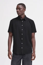 Blend Kurzarmhemd BLEND BHBOBBY Shirt Schwarz
