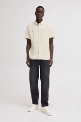 Blend Kurzarmhemd BLEND BHBOBBY Shirt Weiß/Beige/Khaki/Gelb