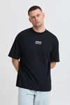 Blend T-Shirt BLEND BHJAMIL Schwarz/Dunkelblau/Orange