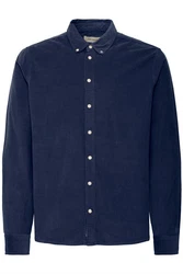 Blend Langarmhemd BHShirt Dunkelblau/Hellblau/Blau