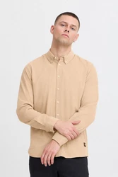 Blend Langarmhemd BHShirt Beige/Khaki/Braun