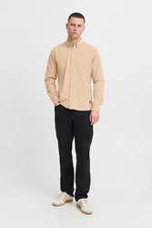 Blend Langarmhemd BHShirt Beige/Khaki/Braun