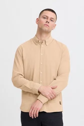 Blend Langarmhemd BHShirt Beige/Khaki/Braun