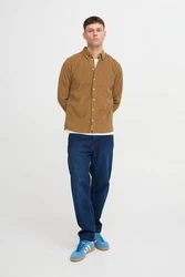 Blend Langarmhemd BHShirt Khaki/Braun/Beige