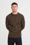 Blend Strickpullover BHPullover Khaki/Dunkelgrün/Dunkelbraun