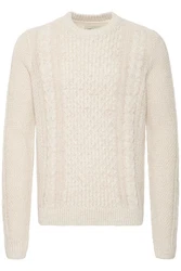 Blend Strickpullover BHPullover Weiß/Creme