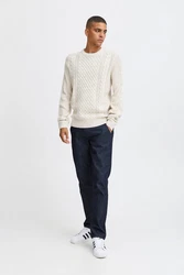 Blend Strickpullover BHPullover Weiß/Creme