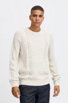 Blend Strickpullover BHPullover Weiß/Creme