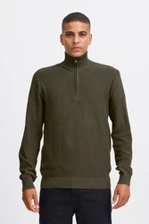 Blend Troyer Pullover Dunkelgrün/Khaki