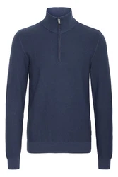 Blend Troyer Pullover Dunkelblau/Hellblau