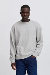 Blend Longsweatshirt BLEND BHBRODY Sweatshirt Crew Grau/Hellgrau